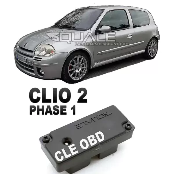 Clé de désactivation d'anti démarrage pour renault clio 2 phase 1 de 1995 à 2001