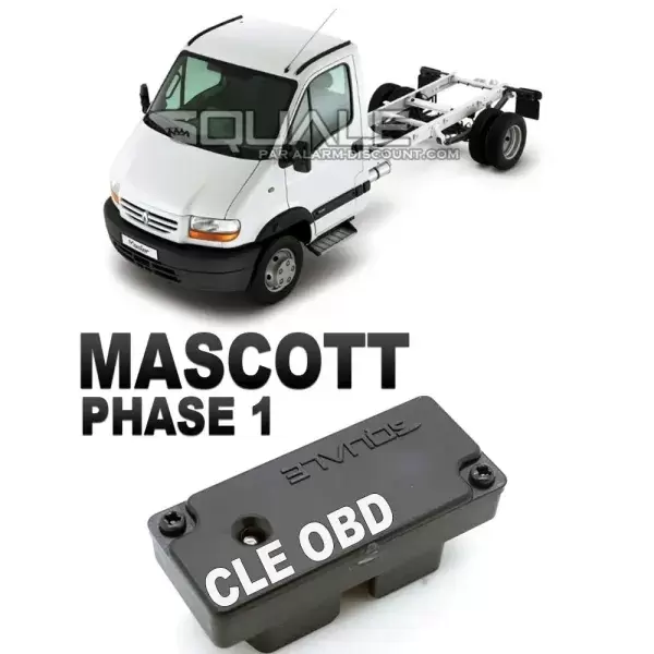 Clé de désactivation d'anti démarrage pour Renault Mascott phase 1 de 1996 à 2002