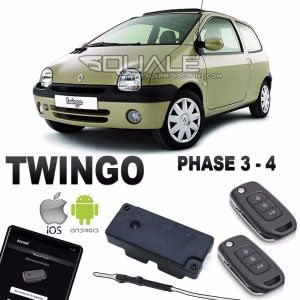 Kit Clé de désactivation + 2 Clés télécommandes pour Renault Twingo 1 à partir de 2001 SQUALE - 1