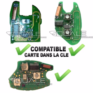 Kit Clé de désactivation + 2 Clés télécommandes pour Renault Mascott phase 2 SQUALE - 1