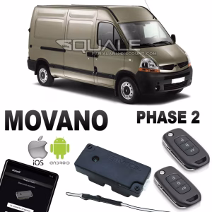 Kit Clé de désactivation + 2 Clés télécommandes pour Opel Movano phase 2 SQUALE - 1