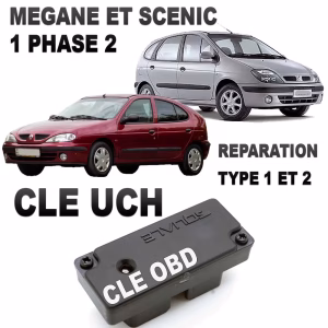 Clé UCH corrige le défaut type 1 et 2 des Megane Scenic 1 phase 2 de 1998 à 2003 SQUALE - 1