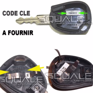 Module de désactivation d'anti démarrage pour Renault Megane 1 phase 1 de 1995 à 1998 SQUALE - 2 Module de désactivation d'anti démarrage pour Renault Megane 1 phase 1 de 1995 à 1998 SQUALE - 2