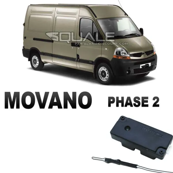Clé de désactivation d'anti démarrage pour Opel MOVANO phase 2 à partir de 2003 SQUALE - 1