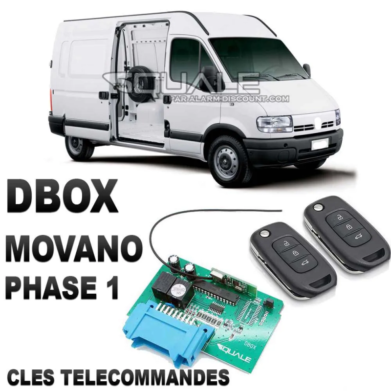 Anti démarrage + Cles télécommandes Opel Movano 96-03 avec la DBOX