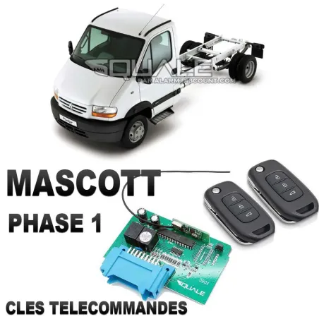 DBOX Anti démarrage + 2 clés télécommandes pour Mascott phase 1 jusqu'à 2003 SQUALE - 7