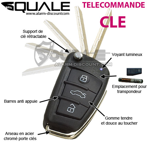 Télécommande à clé alarm-discount.com